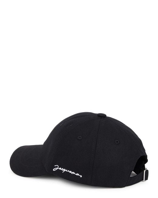 Jacquemus Black La Casquette Cotton Cap