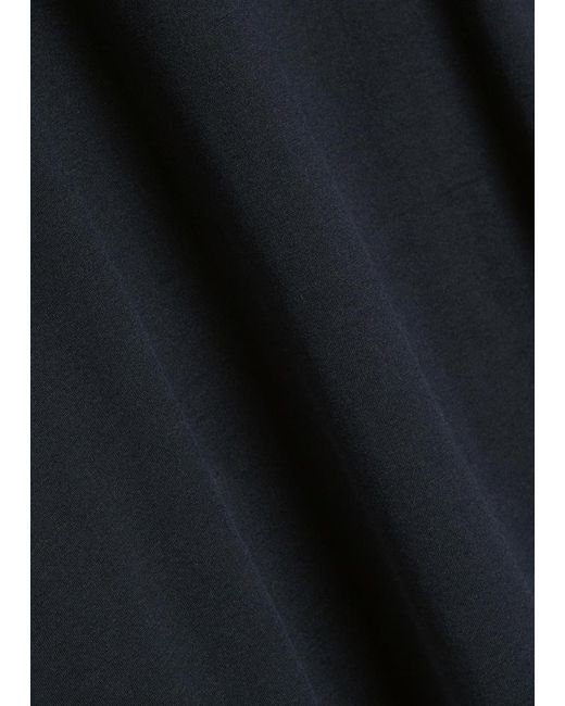 Lardini Black Cotton And Silk-Blend T-Shirt for men