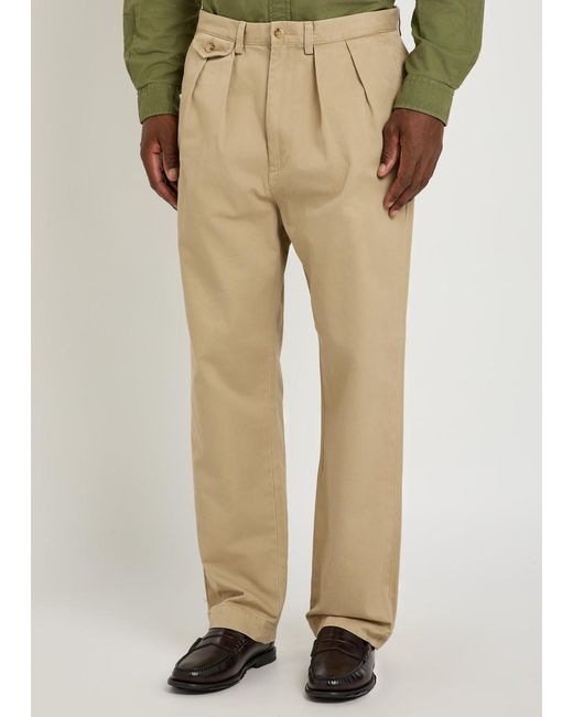 Polo Ralph Lauren Natural Tapered-Leg Twill Trousers for men