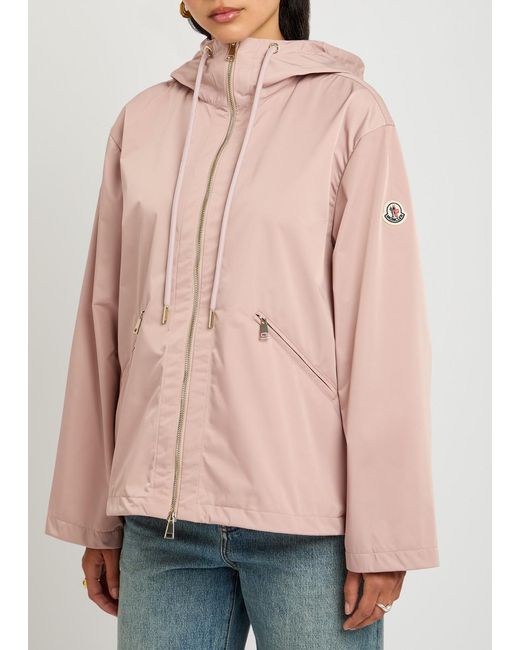Moncler Pink Cassiopea Hooded Shell Jacket