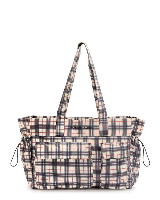 Damson Madder Yellow Eliza Checked Shell Tote Bag