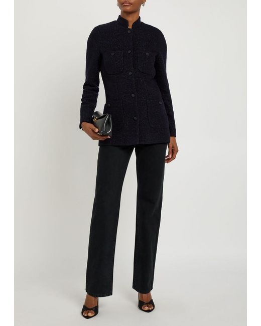LIBEROWE Black Raja Metallic Tweed Jacket