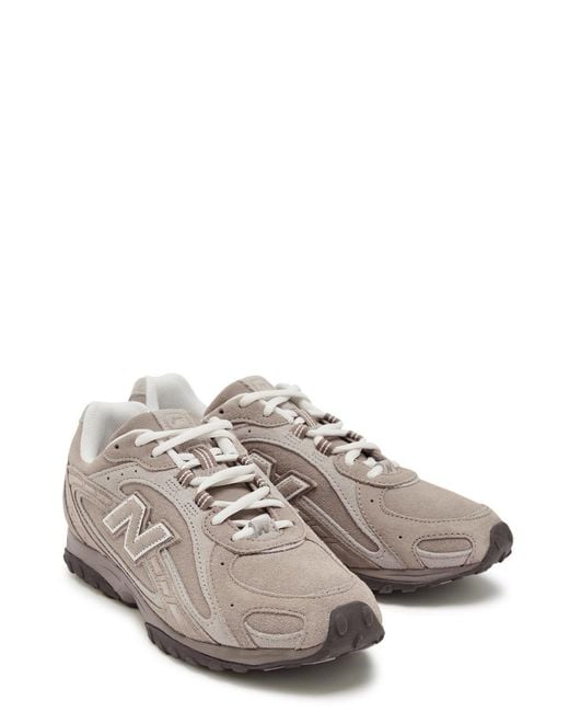 New Balance Brown 204L Panelled Suede Sneakers
