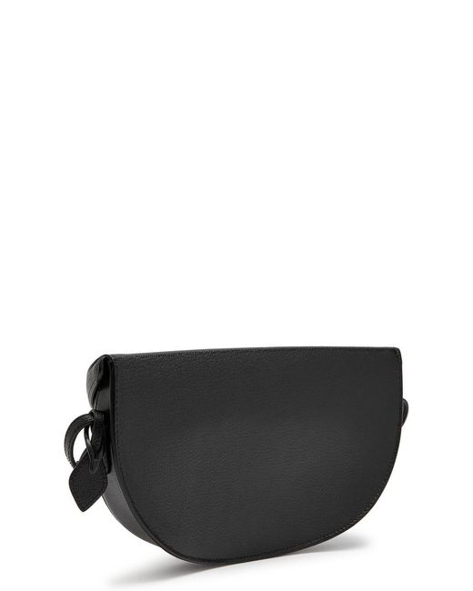 Alaïa Black Hip East West Grained Leather Cross-Body Bag