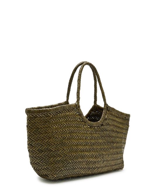 Dragon Diffusion Brown Nantucket Big Woven Leather Tote Bag
