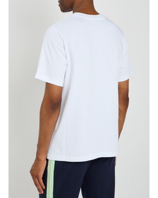 Casablanca White Tennis Club Printed Cotton T-Shirt for men