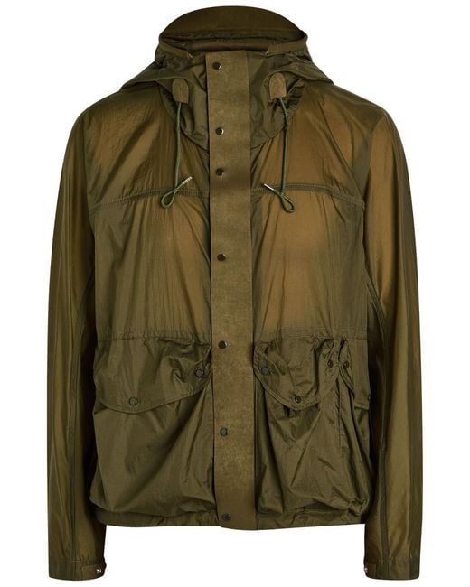 C P Company Green Skye Panelled Shell Jacket for men