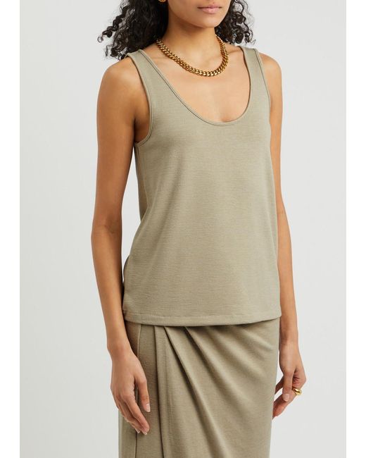 Vince Natural Stretch-Jersey Tank