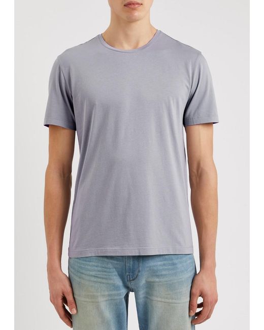 PAIGE Purple Cash Stretch-jersey T-shirt for men