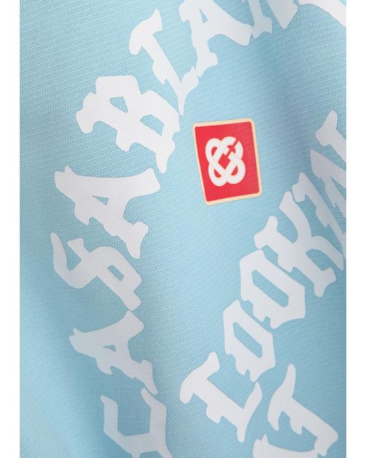 Casablanca Blue The Beauty Of The World Cotton Sweatshirt for men