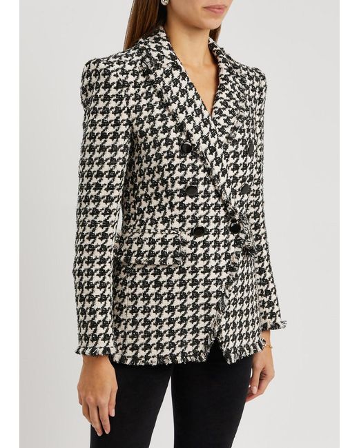 Veronica Beard Black Miller Dickey Tweed Blazer