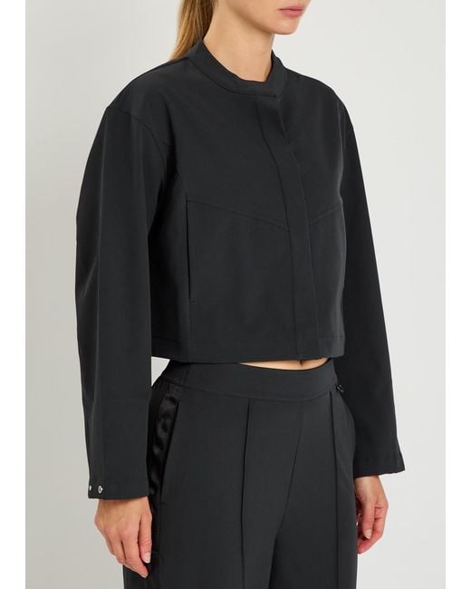 Nike Black 24.7 Perfectstretch Dri-Fit Cropped Jacket