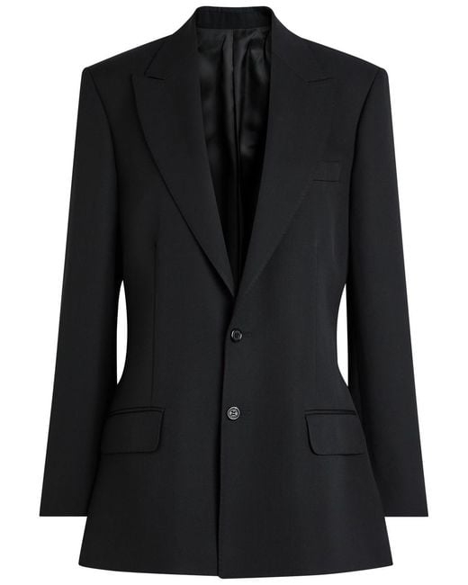 ARMARIUM Black Armida Belted Wool Blazer