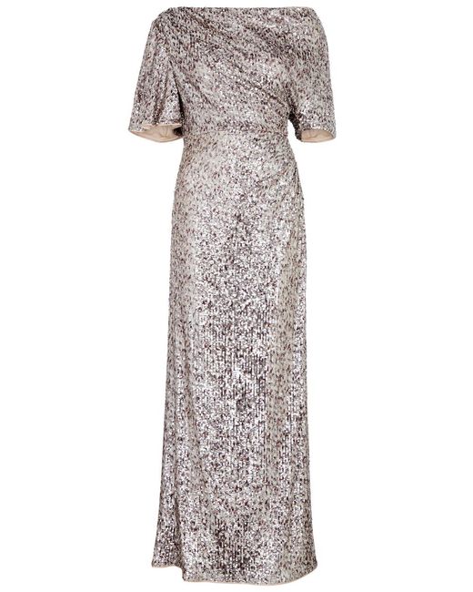 Diane von Furstenberg Gray Wittrock Sequin Gown