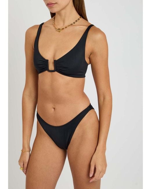 Away That Day Black Palma Bikini Top