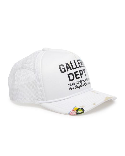 GALLERY DEPT. White Workshop Logo-print Trucker Cap for men