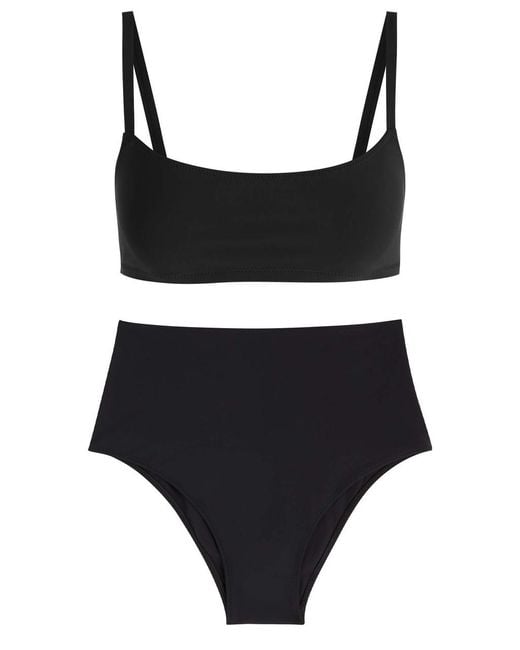 Lido Black Leslie Amon Paloma Printed Designer Bikini, S