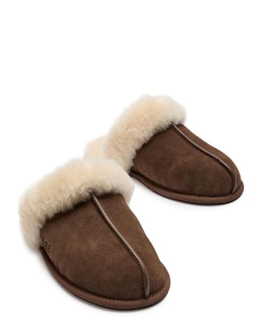 Ugg Brown Scuffette Ii Suede Slippers