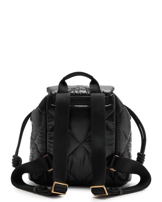 Moncler Black Quilted Shell Backpack