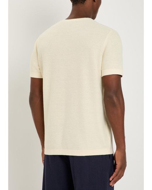 PAIGE Natural Brimmer Waffle T-Shirt for men