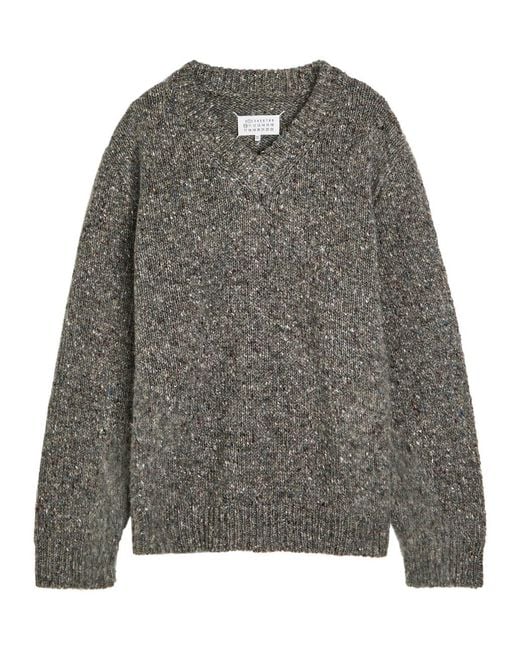 Maison Margiela Gray Wool Jumper