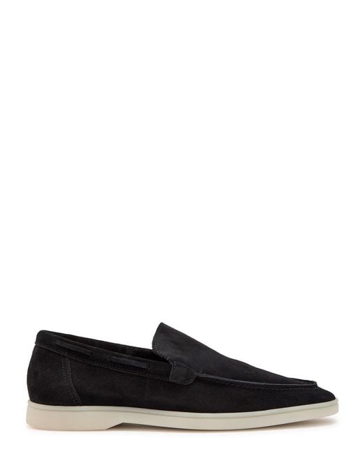 Aurélien Black Yacht Suede Loafers for men