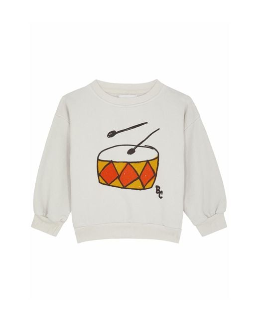 Bobo Choses White Kids Mini Musician Printed Cotton Sweatshirt (4-) for men