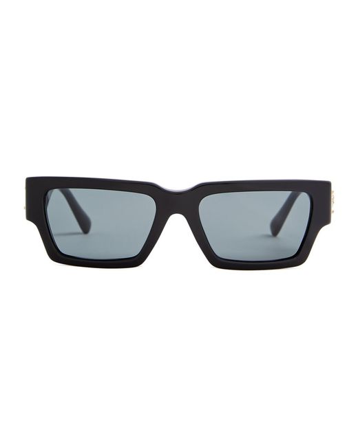Versace Black Rectangle-frame Sunglasses