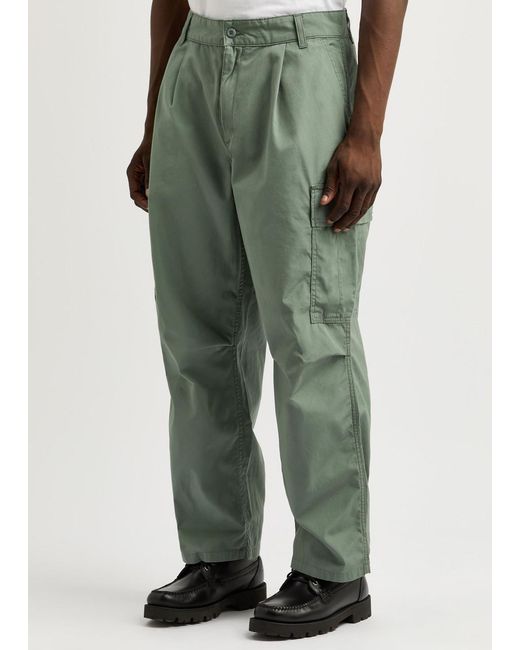 Carhartt Green Cole Cotton Cargo Trousers for men