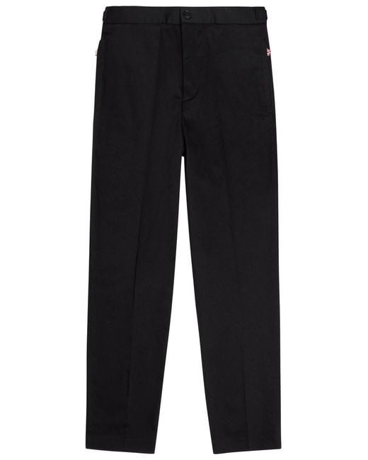 Casablanca Blue Tapered-Leg Stretch-Cotton Chinos for men
