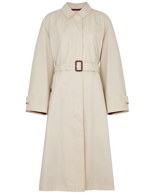 Gucci Natural Belted Cotton-blend Trench Coat