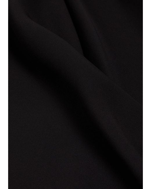 Staud Black Stroll Crepe Trousers