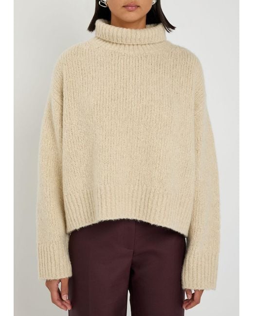 Nili Lotan Natural Tabitha Cashmere-Blend Jumper