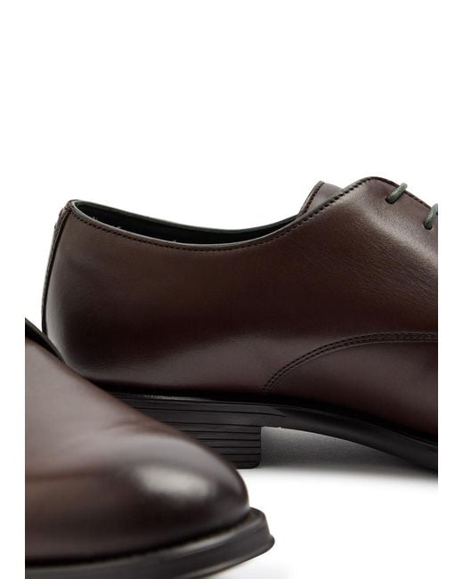 Paul Smith Brown George Leather Derby Shoes for men