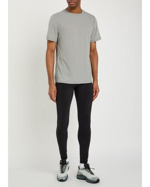 Literary Sport Black Mare Long Run Tights for men