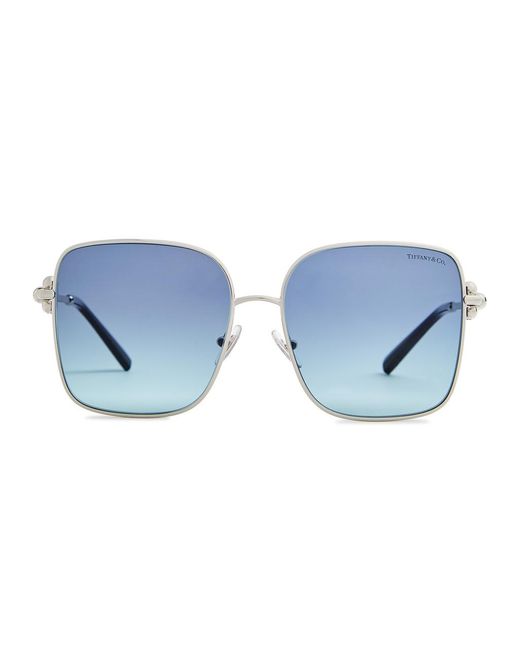 Tiffany & Co Blue Square-frame Sunglasses