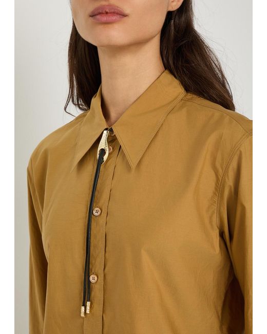Lemaire Metallic Snake Bolo Tie Nappa Necklace