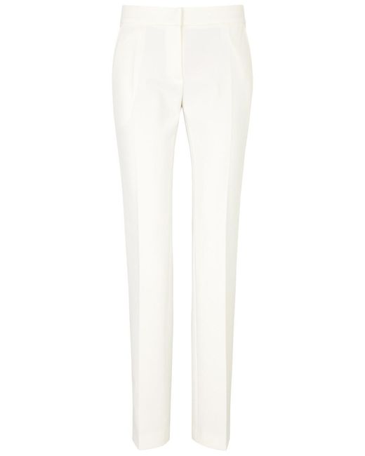 Nue Studio White Slim-leg Twill Trousers