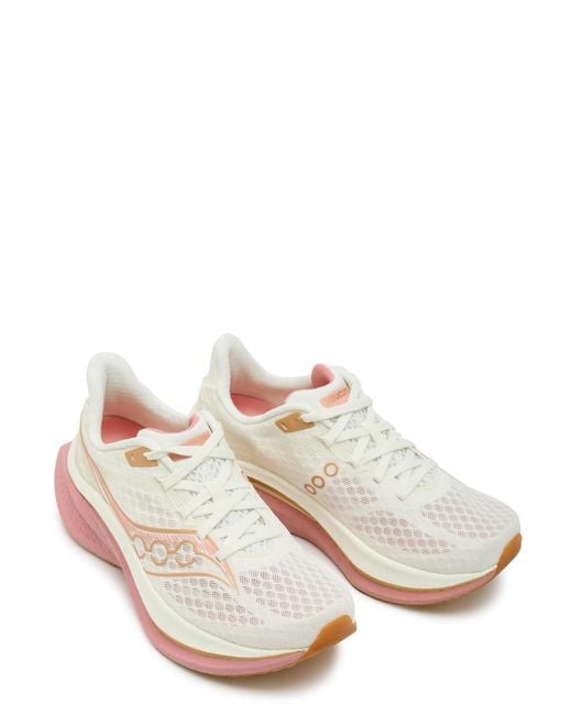 Saucony White Endorphin Speed 5 Mesh Sneakers