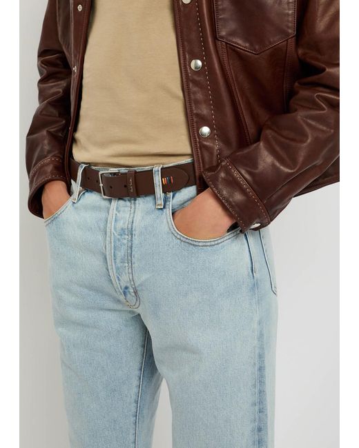 Paul Smith Brown Leather Belt for men
