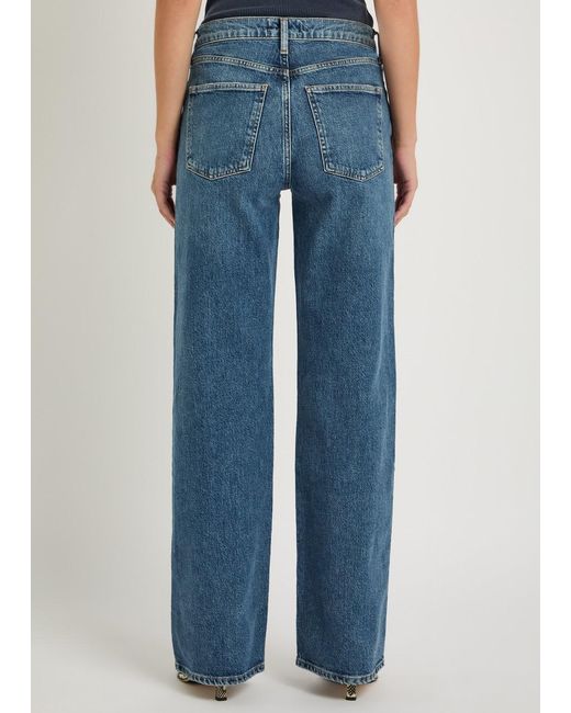 Agolde Blue Harper Straight-Leg Jeans