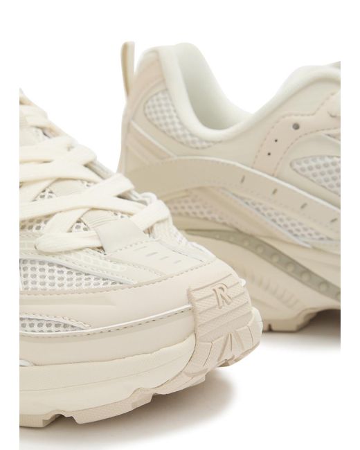 Represent White Storm Panelled Mesh Trainers for men