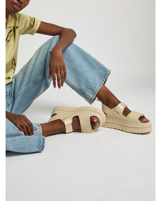 Ugg Natural Golden Glow Rubber Sandals