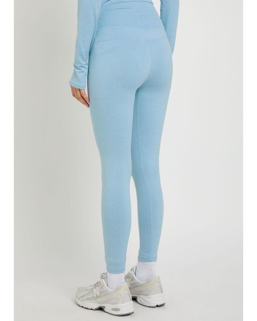 Varley Blue Always Warm Stretch-Jersey Leggings