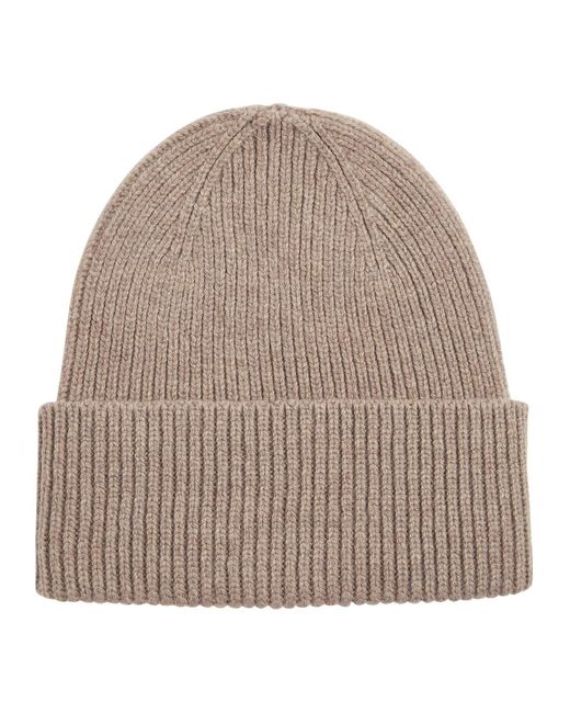 COLORFUL STANDARD Natural Ribbed Wool Beanie