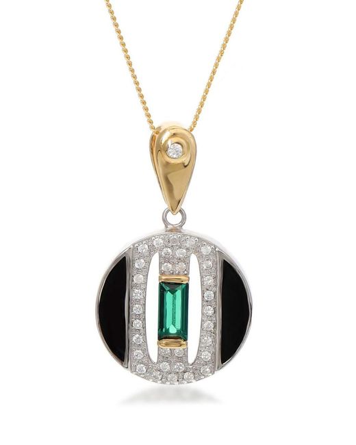 V By Laura Vann Metallic Daphne Crystal-Embellished Necklace