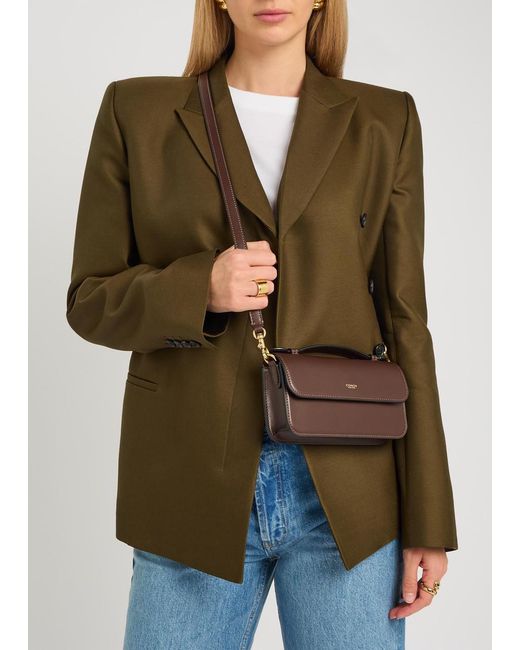 COACH Brown Elora Leather Top Handle Bag