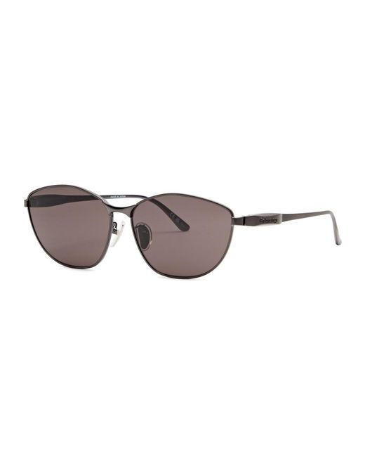 Balenciaga Gray Cat-Eye Sunglasses for men
