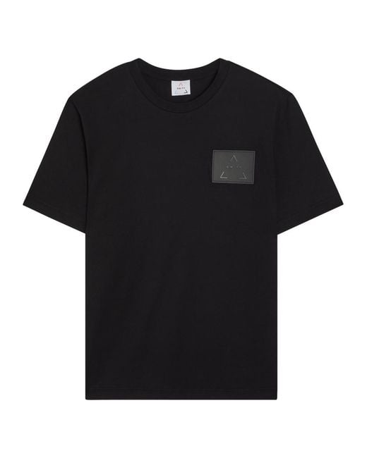 AN-Y1 Black Carlifto Logo Stretch-Cotton T-Shirt for men