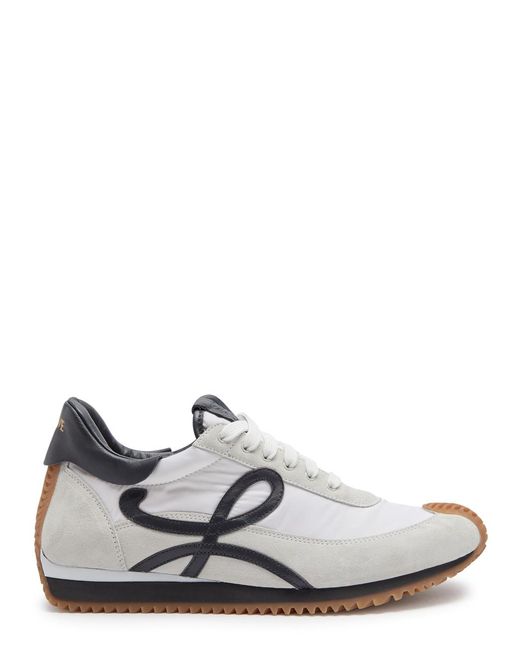 Loewe White Flow Runner Panelled Nylon Sneakers for men